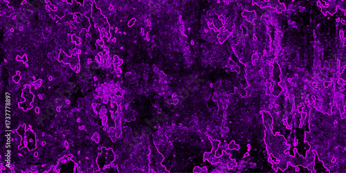 Deep purple abstract texture with glowing magenta outlines and a dark, mysterious, and organic feel suitable for digital art backgrounds