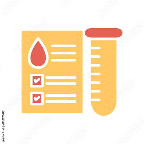Blood Test Icon Design