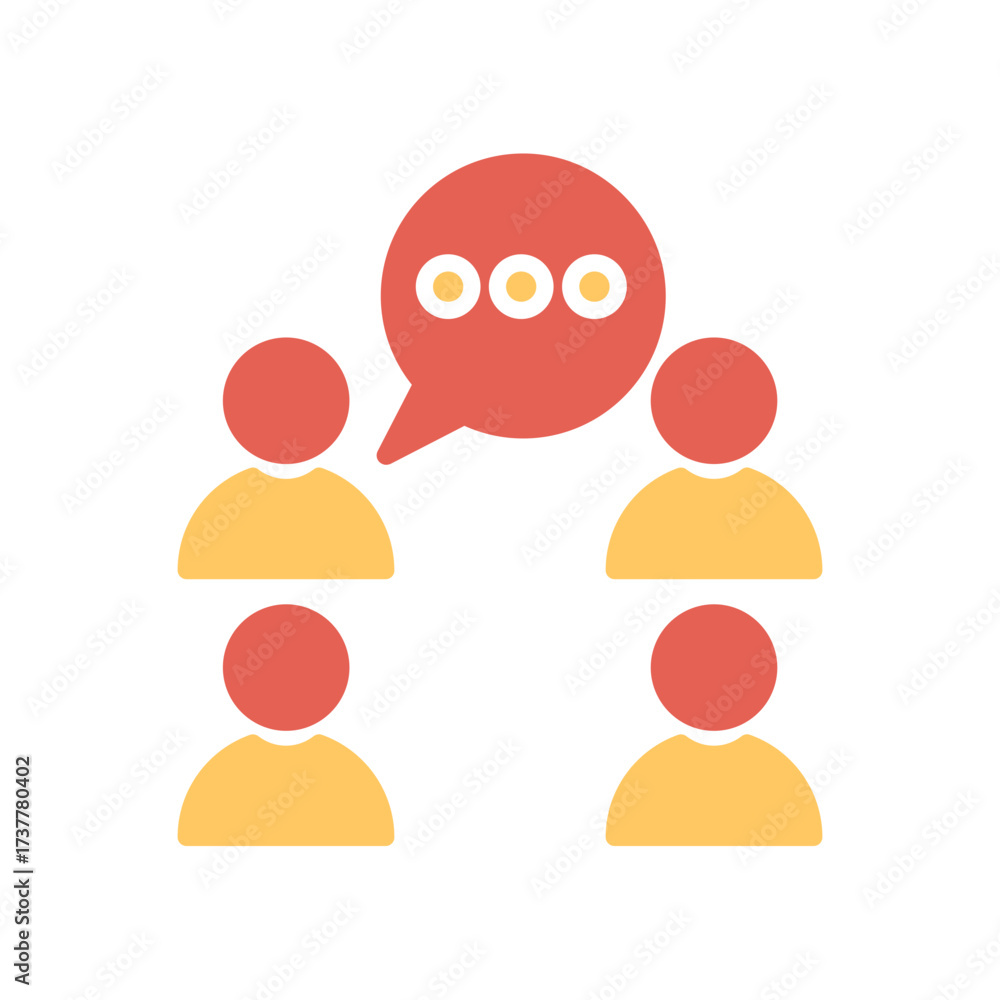Fototapeta premium Meeting Icon Design