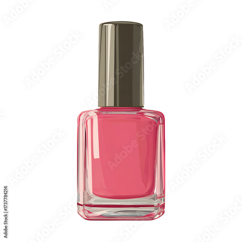 Nail polish bottle isolated cosmetic design fashion accessory illustration beauty grooming visuals