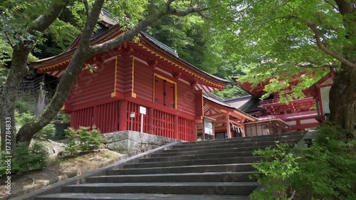 奈良 談山神社の風景 西宝庫と楼門