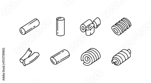 Vector art of butter roll pattern