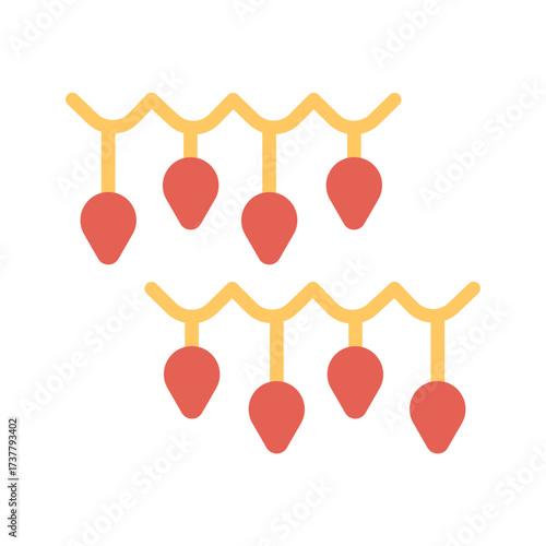 Red Decor Icon Design