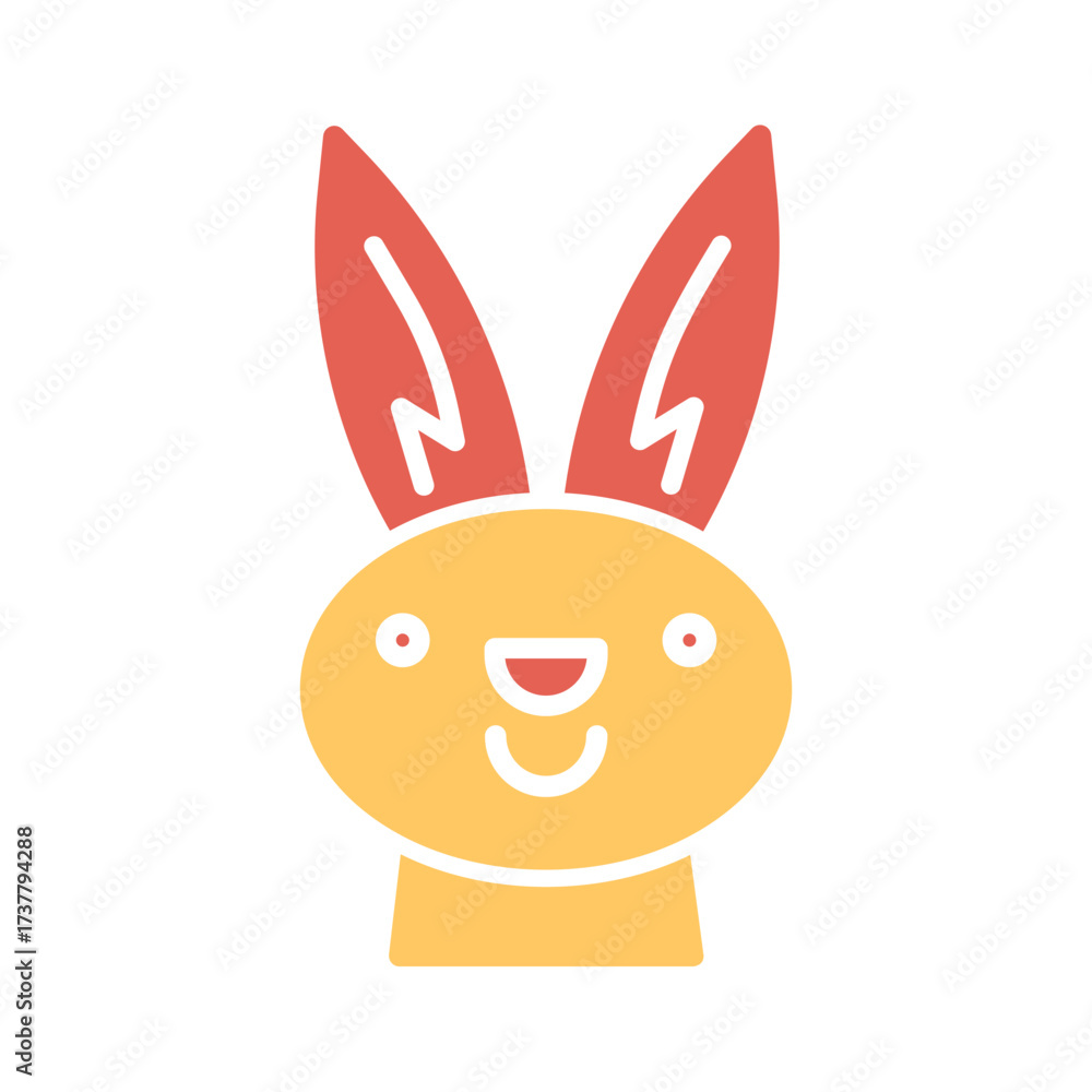 Fototapeta premium Easter Bunny Icon Design