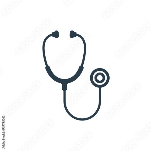 Stethoscope Medical Tool for Healthcare Professionals and Patient Examination.