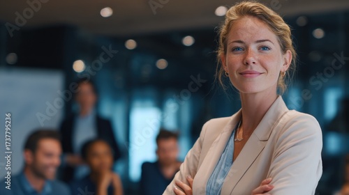 Wallpaper Mural Businesswoman presentation scene Torontodigital.ca