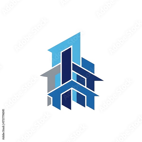 Abstract Building Logo - Modern Architecture Design for Real Estate and Construction.