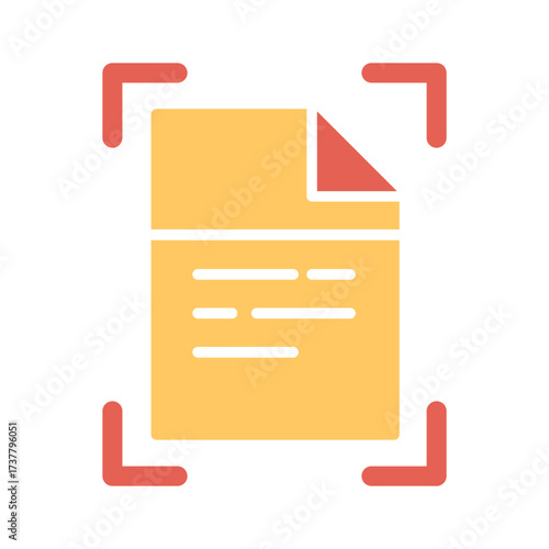 Document Scanning Icon Design