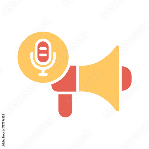 Podcast Promotion Icon Design