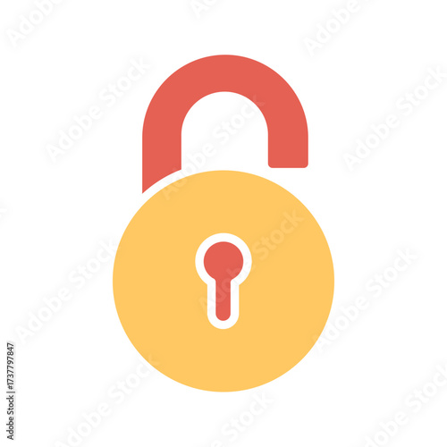 Open Lock Icon Design