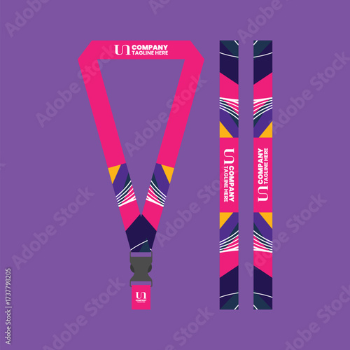 Office and company ID card lanyards