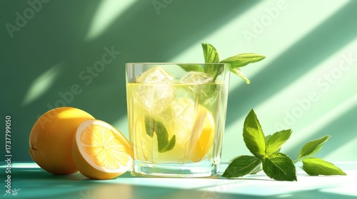 Refreshing Iced Lemon Drink