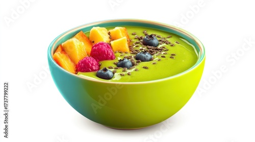 Colorful Healthy Smoothie Bowl