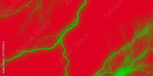 Beautiful abstract color red grunge marble on green background and red and green granite tiles floor on green background, Dark red neon marble banner abstract stone background.
