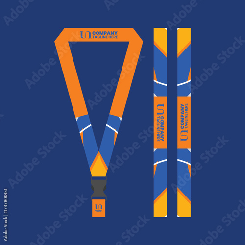 Office and company ID card lanyards