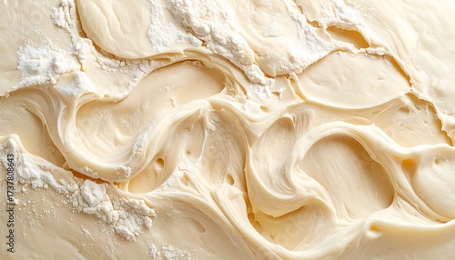 Creamy dough texture