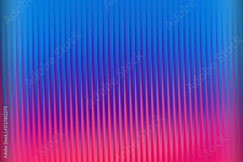 Vibrant blue and pink gradient with vertical stripes pattern