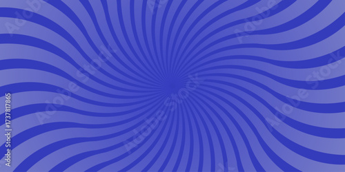Dynamic radial burst pattern in deep blue with swirling wavy lines creating a vibrant and energetic abstract background for design