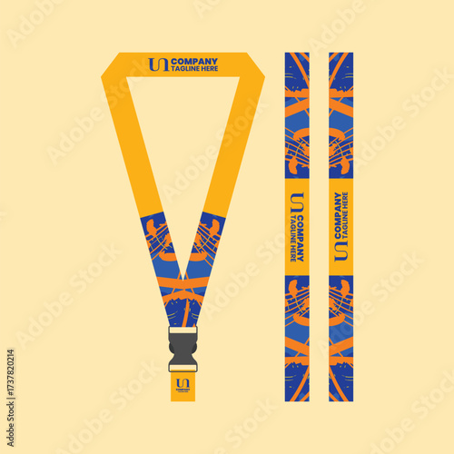 Office and company ID card lanyards