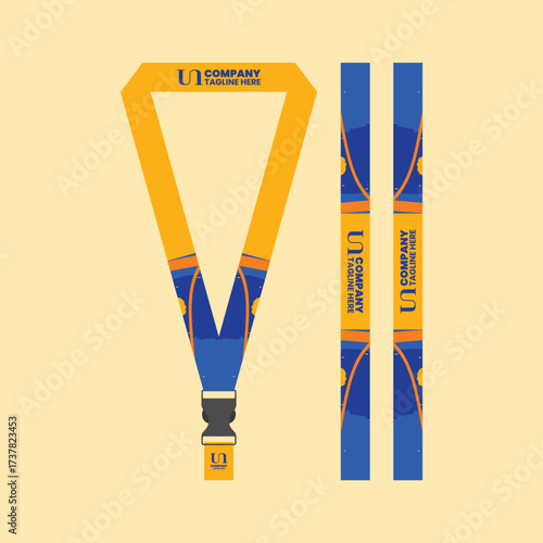 Office and company ID card lanyards