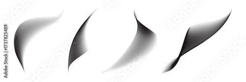 Flowing Diamond Halftone Pattern – Abstract Black and White Vector Illustration.