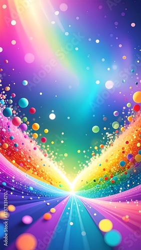 Colorful vibrant abstract pathway