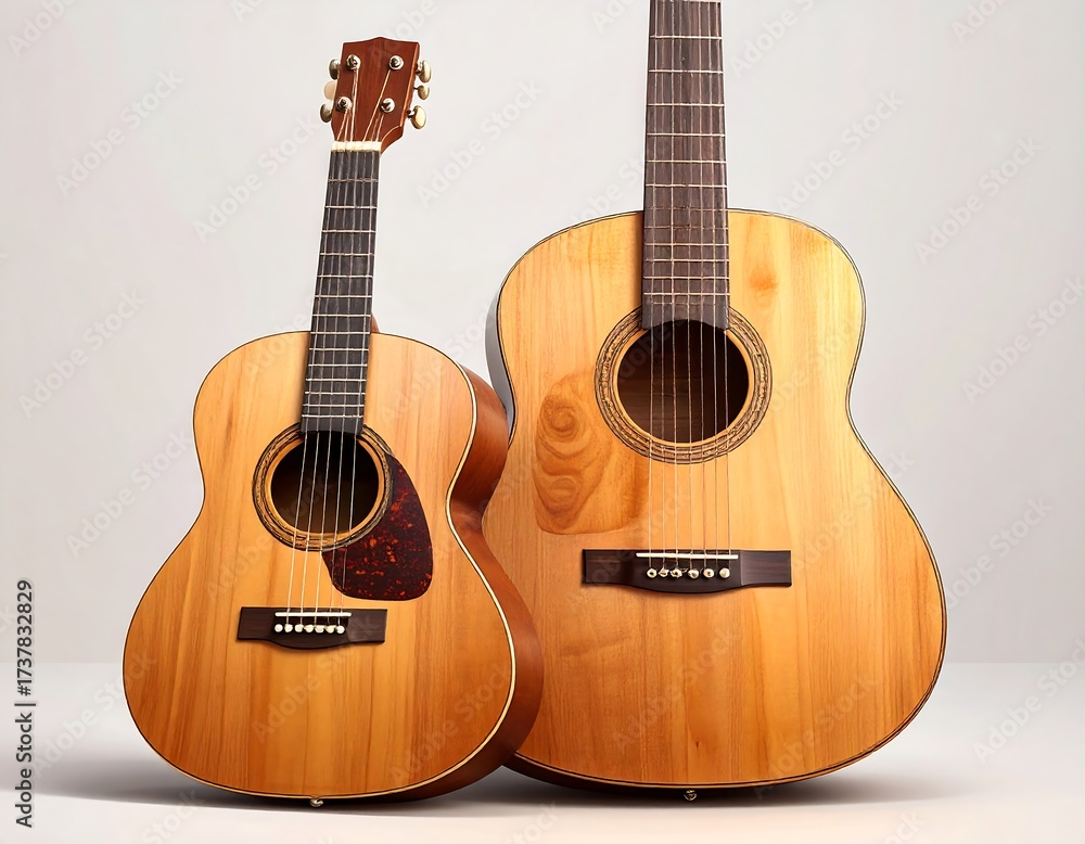 Obraz premium Two acoustic guitars