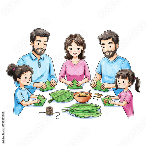 Family Bonding Over Traditional Dumpling Making