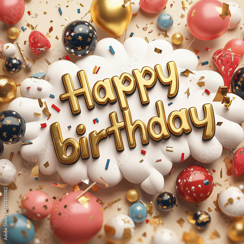 happy birthday font, festival, virtual photo, background, 3d, birthday, happy, celebration, party, card, happy birthday, anniversary, celebrate, festive, surprise