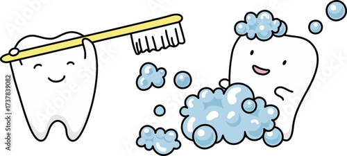 Shower of Tooth Fairy Illustration