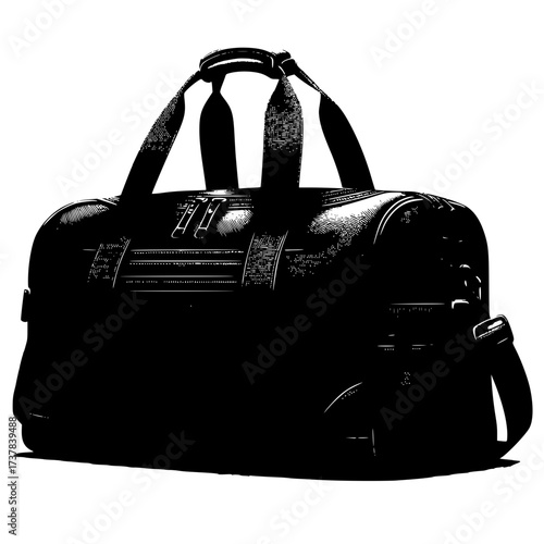 Duffel Bag vector image illustration
