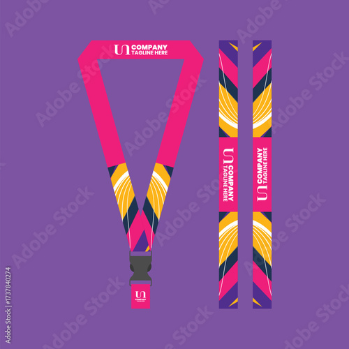 Office and company ID card lanyards