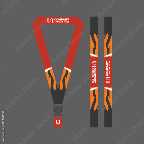 Office and company ID card lanyards