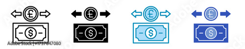 Foreign Exchange  Icon Set Multiple Style Collection