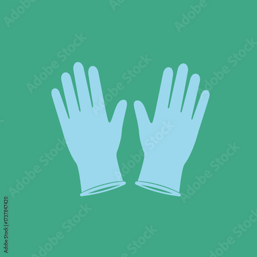 Pair of Blue Medical Gloves for Protection and Hygiene.