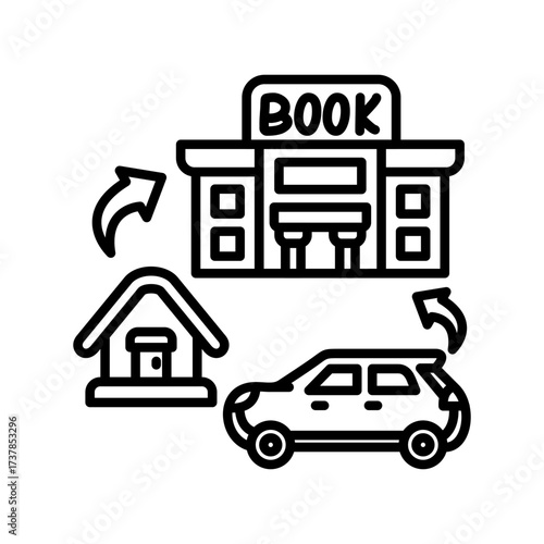 Booking Trip Icon