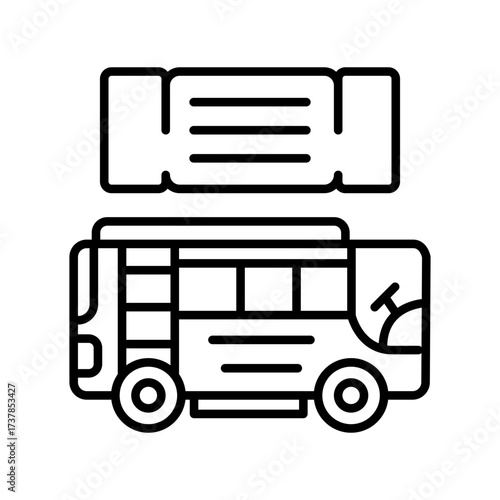 Bus Ticket Icon