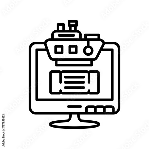 Electronic Ticket Icon