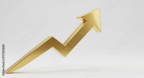 Golden arrow on a graph