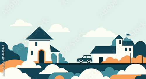 Quaint Coastal Village: Serene Waterfront Atelier