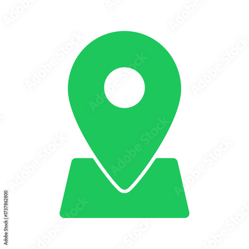 Set of location icon, map pin icons in outline, blue, and green styles. for maps, GPS, navigation apps, location markers, address indications, and geolocation interfaces