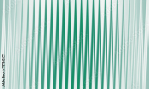 Abstract green and white background with vertical lines pattern design element