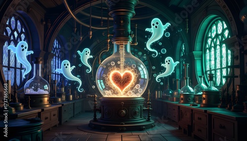 Laboratoire d'amour d'halloween