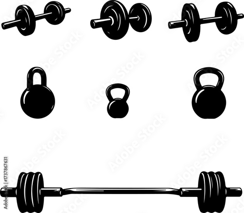 Gym Equipment Icons