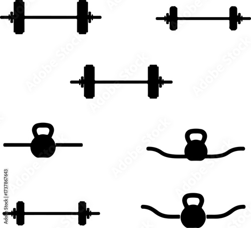 Gym Equipment Icons