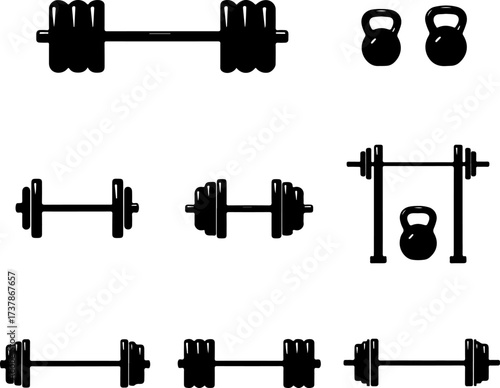 Gym Equipment Icons