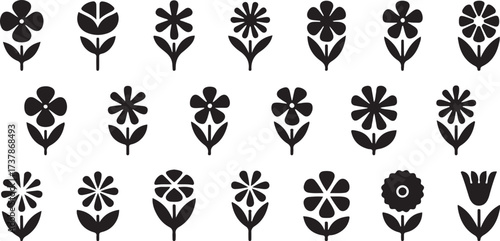 flower emblem silhouette, decorative ornament vector, black design shapes, floral symbols artwork, garden emblem clipart, creative circular floral art, emblem pattern svg, ornamental flower design, mi