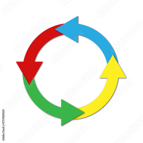 Process flow diagram with shadow