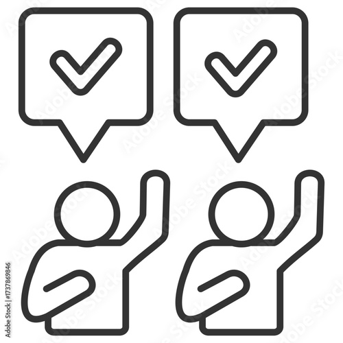 Vote Outline Icon