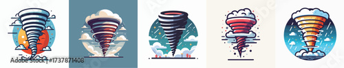 a vector of a tornado